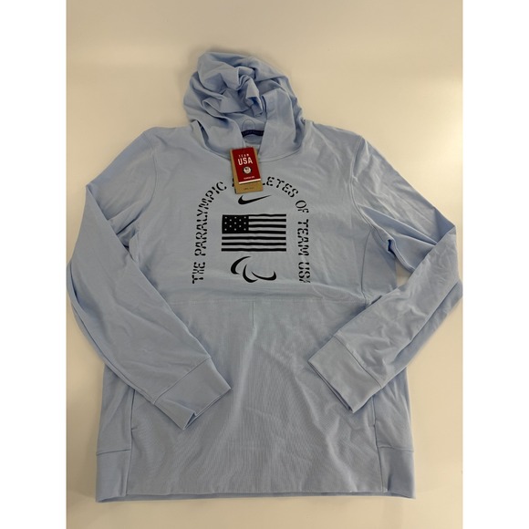 Nike Other - New Nike Dri-Fit Team USA Paralympic Restore Hoodie Blue FZ3169-477 Men's SZ S